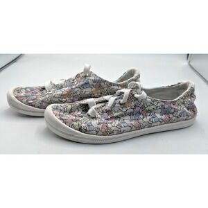 bobs skechers women shoes size 9.5 dog theme lace up memory foam